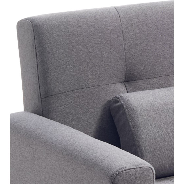 Sofá Abu – Chaiselongue cama con módulo reversible en gris