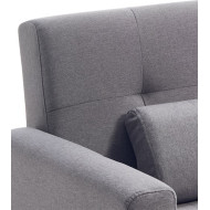 Sofá Abu – Chaiselongue cama con módulo reversible en gris