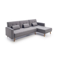 Sofá Abu – Chaiselongue cama con módulo reversible en gris