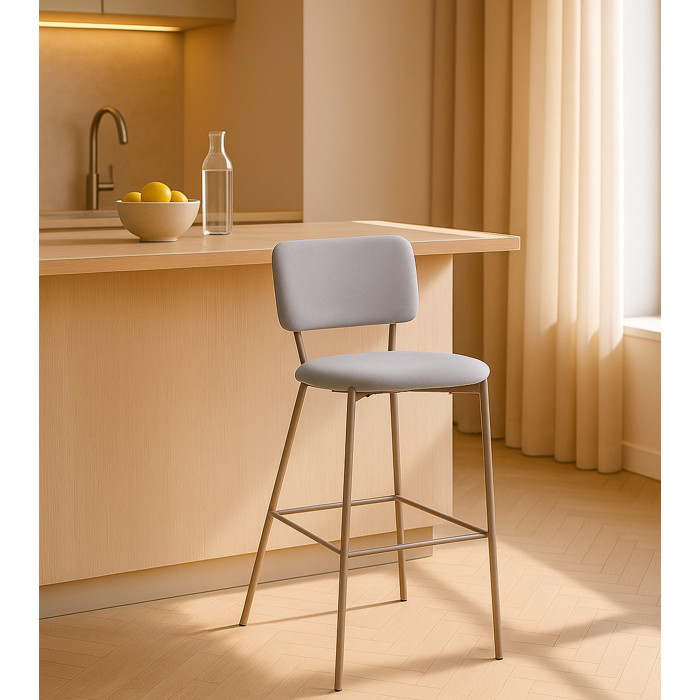 Taburetes Ned – Pack de 4 tapizados en tela antimanchas Taburetes Ned – Pack de 4 tapizados en tela antimanchas