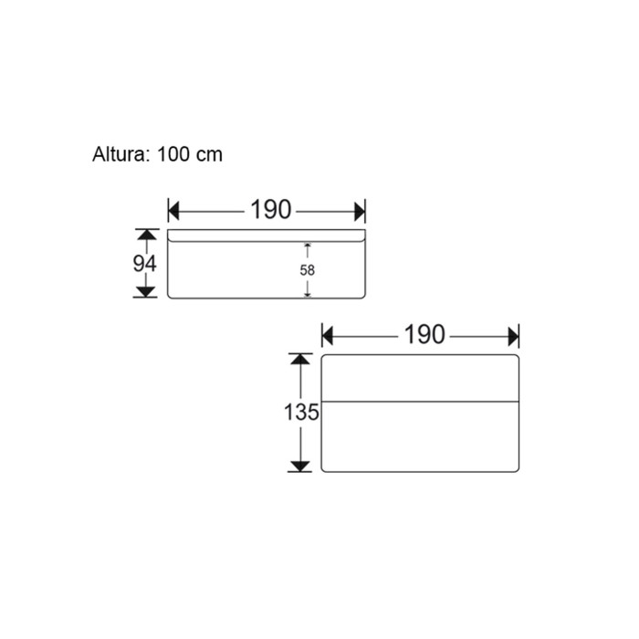Sofá cama Tedgi – Apertura clic clac con arcón y colchones de poliuretano