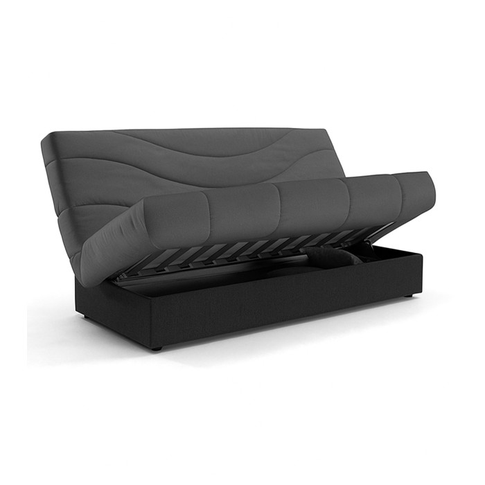 Sofá cama Tedgi – Apertura clic clac con arcón y colchones de poliuretano