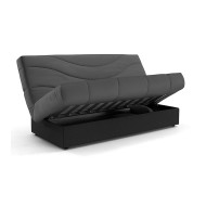 Sofá cama Tedgi – Apertura clic clac con arcón y colchones de poliuretano