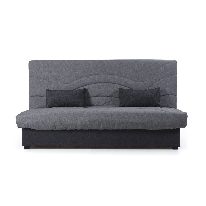 Sofá cama Tedgi – Apertura clic clac con arcón y colchones de poliuretano