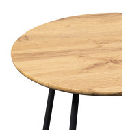 Mesas auxiliares Mar – Set de 2 en metal y roble