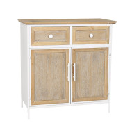 Aparador Nola – Mueble natural con estructura blanca
