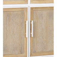 Aparador Nola – Mueble natural con estructura blanca