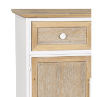 Aparador Nola – Mueble natural con estructura blanca