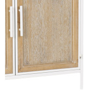 Aparador Nola – Mueble natural con estructura blanca