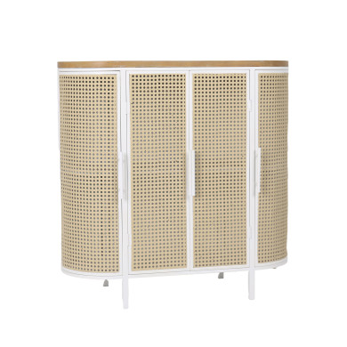 Aparador Maya – Diseño vintage ovalado con estructura metálica Aparador Maya – Diseño vintage ovalado con estructura metálica