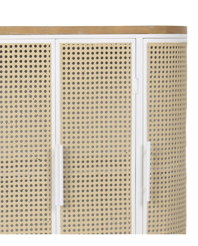 Aparador Maya – Diseño vintage ovalado con estructura metálica