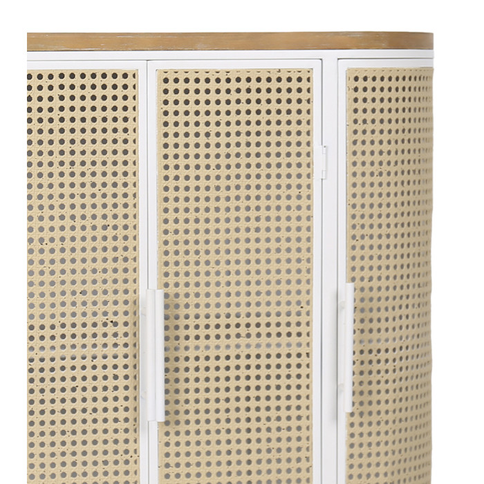 Aparador Maya – Diseño vintage ovalado con estructura metálica