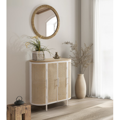 Aparador Maya – Diseño vintage ovalado con estructura metálica Aparador Maya – Diseño vintage ovalado con estructura metálica