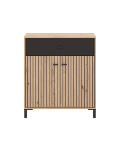 Aparador Avion – Mueble moderno con acabado roble y efecto alistonado