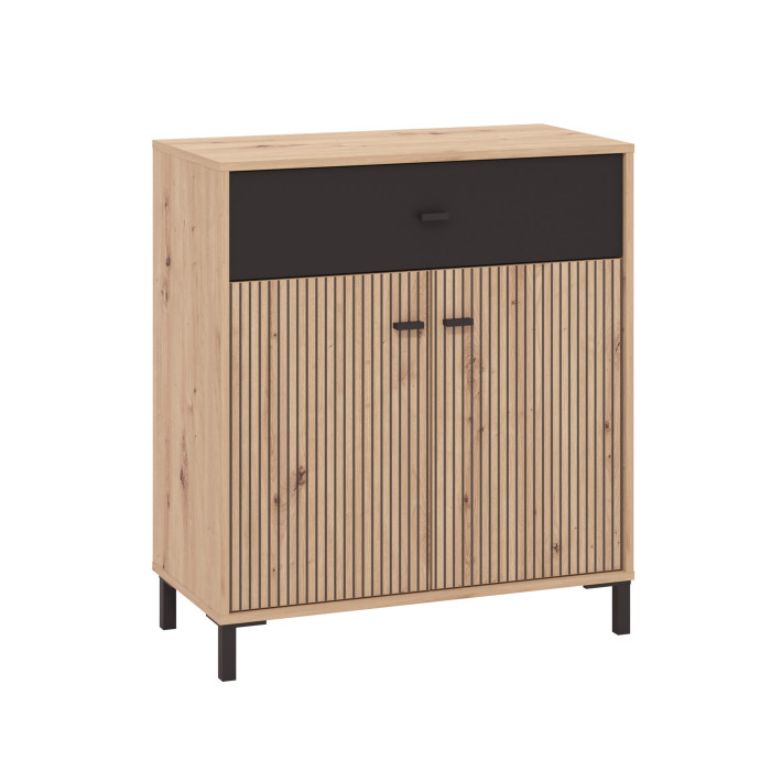 Aparador Avion – Mueble moderno con acabado roble y efecto alistonado