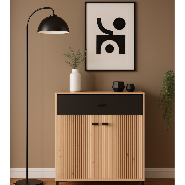 Aparador Avion – Mueble moderno con acabado roble y efecto alistonado