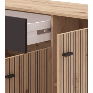 Aparador Avion – Mueble moderno con acabado roble y efecto alistonado