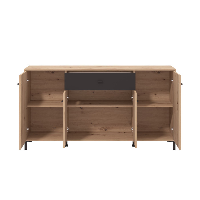 Aparador Avion – Mueble moderno con acabado roble y efecto alistonado