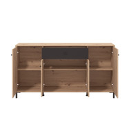 Aparador Avion – Mueble moderno con acabado roble y efecto alistonado