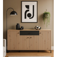 Aparador Avion – Mueble moderno con acabado roble y efecto alistonado