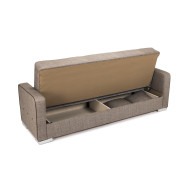 Sofá cama Torra – Con arcón, muelles y cojines incluidos