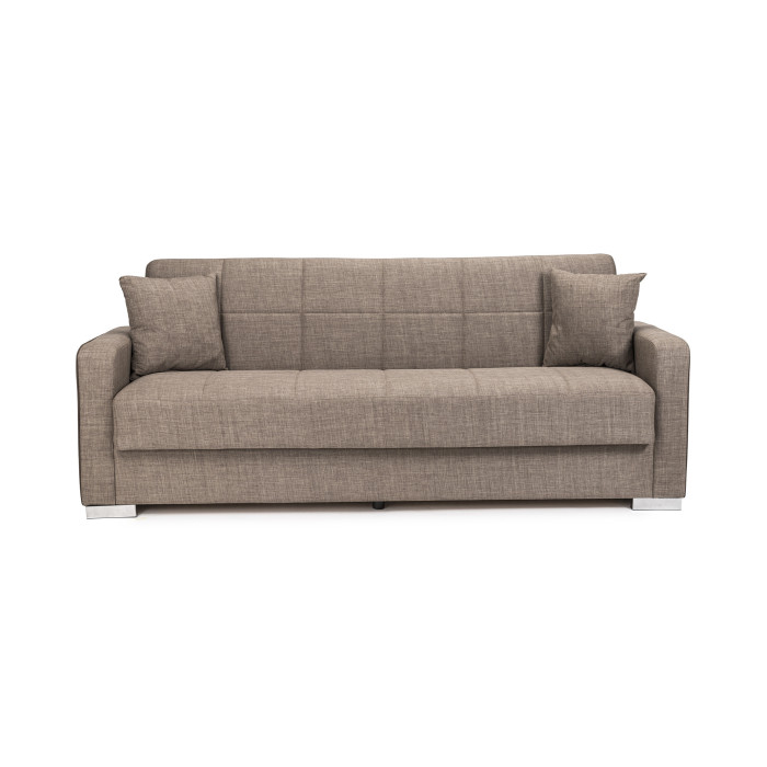 Sofá cama Torra – Con arcón, muelles y cojines incluidos