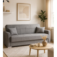 Sofá cama Torra – Con arcón, muelles y cojines incluidos