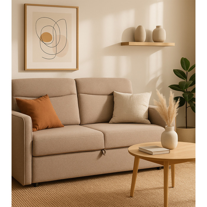 Sofá cama Ubud 2 plazas – Compacto con apertura tipo delfín