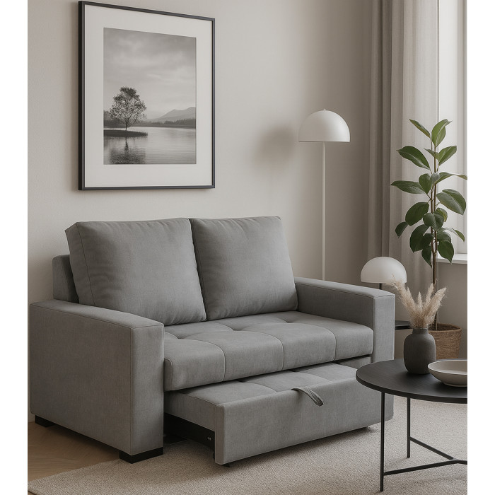 Sofá cama Sort – Diseño 3 en 1 con apertura frontal y chaise longue extensible