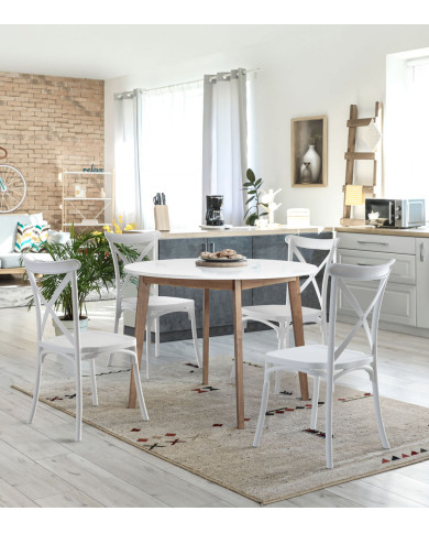 Pack 4 sillas polipropileno BONNIE