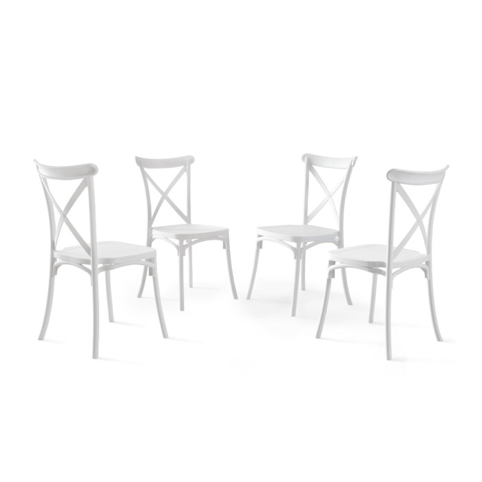 Pack 4 sillas polipropileno BONNIE