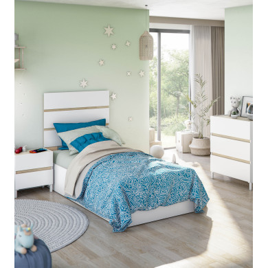 Cabezal Ébano cama 90 cm – Diseño moderno y fijación a pared