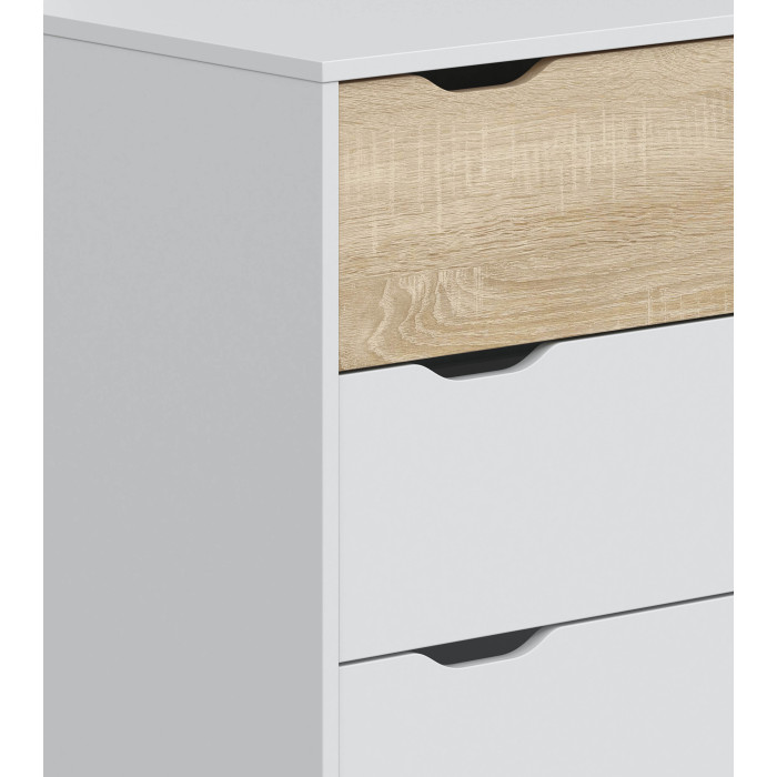 Cómoda Noive 3 cajones – Compacta con patas altas y guías metálicas