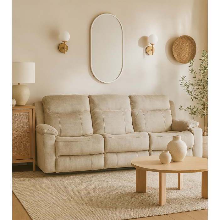 Sofá Reimon eléctrico 3 plazas – Relax motorizado con estilo moderno