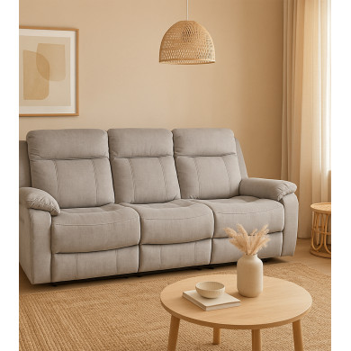 Sofá Reimon eléctrico 3 plazas – Relax motorizado con estilo moderno