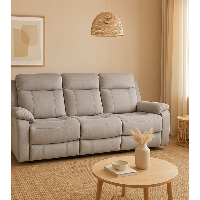 Sofá Reimon eléctrico 3 plazas – Relax motorizado con estilo moderno