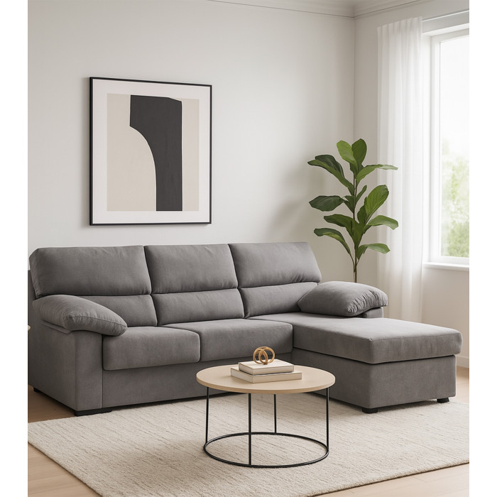 Sofá Chaise Longue Denver – Reversible, cómodo y tapizado antimanchas