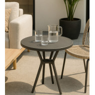 Mesa auxiliar Gaia – Redonda y ligera para exterior o interior