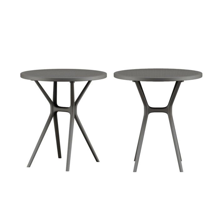 Mesa auxiliar Gaia – Redonda y ligera para exterior o interior