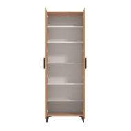 Zapatero Basile – Mueble alto con baldas regulables y acabado roble artisán