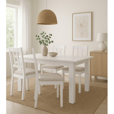 Mesa de comedor Nerea – Extensible, diseño y funcional Mesa de comedor Nerea – Extensible, diseño y funcional