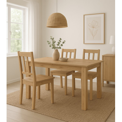 Mesa de comedor Nerea – Extensible, diseño y funcional