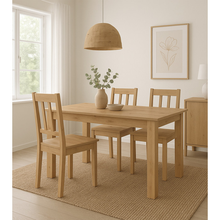 Mesa de comedor Nerea – Extensible, diseño y funcional