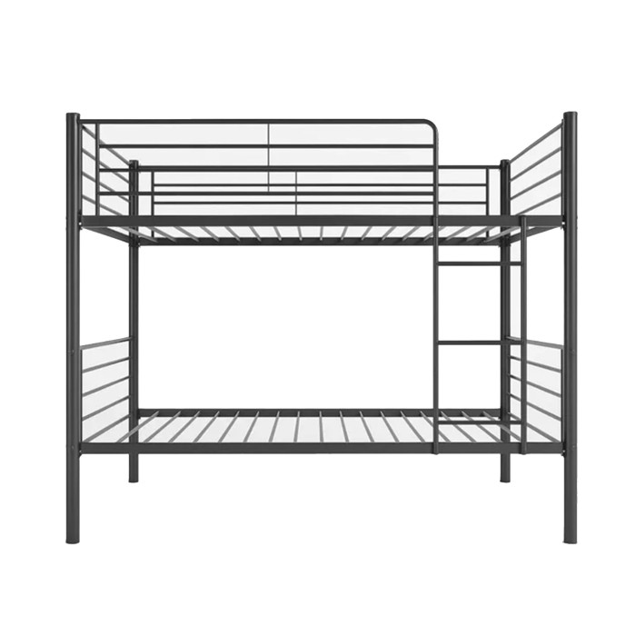 Litera Finy metálica – 2 camas de 90x190 cm con escalera y baranda