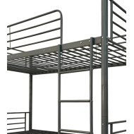 Litera Finy metálica – 2 camas de 90x190 cm con escalera y baranda