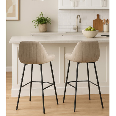 Taburetes Caspi – Diseño moderno y asiento acolchado Taburetes Caspi – Diseño moderno y asiento acolchado