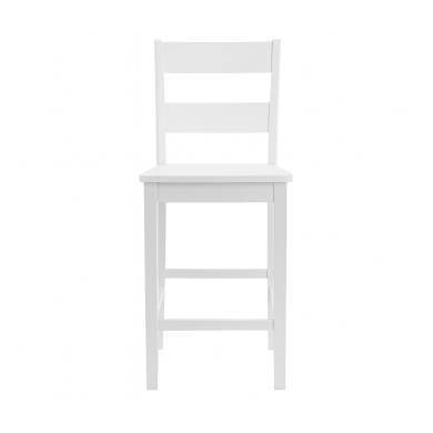 Taburete Tole – Taburete de madera lacada blanco para cocina o bar Taburete Tole – Taburete de madera lacada blanco para cocina o bar