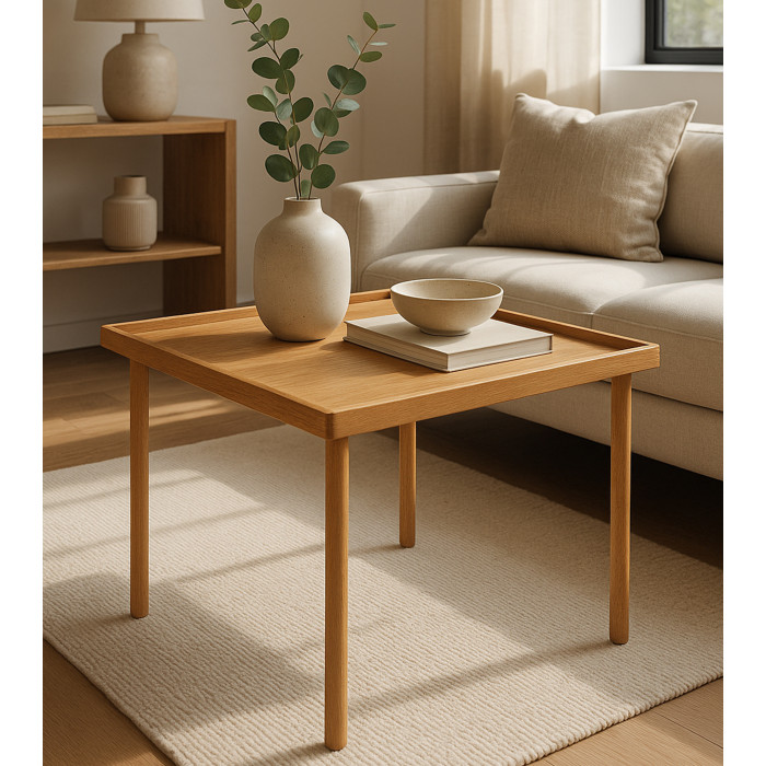 Mesa de centro Fresa madera maciza – Dos medidas disponibles Mesa de centro Fresa madera maciza – Dos medidas disponibles