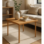 Mesa de centro Fresa madera maciza – Dos medidas disponibles Mesa de centro Fresa madera maciza – Dos medidas disponibles