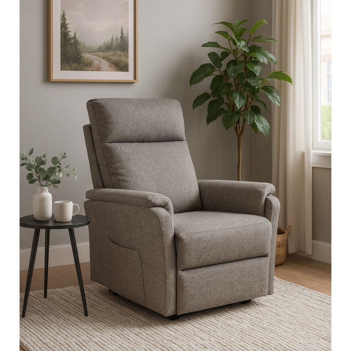 Sillón relax Delta elevable con motor eléctrico – Varias opciones de color